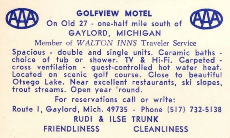 Golfview Motel - Vintage Postcard (newer photo)